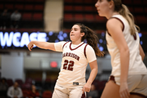 Mia Strazza drains a three-point shot against Walter Panas on Jan. 5. Strazza won MVP honors at the Slam Dunk Showcase.